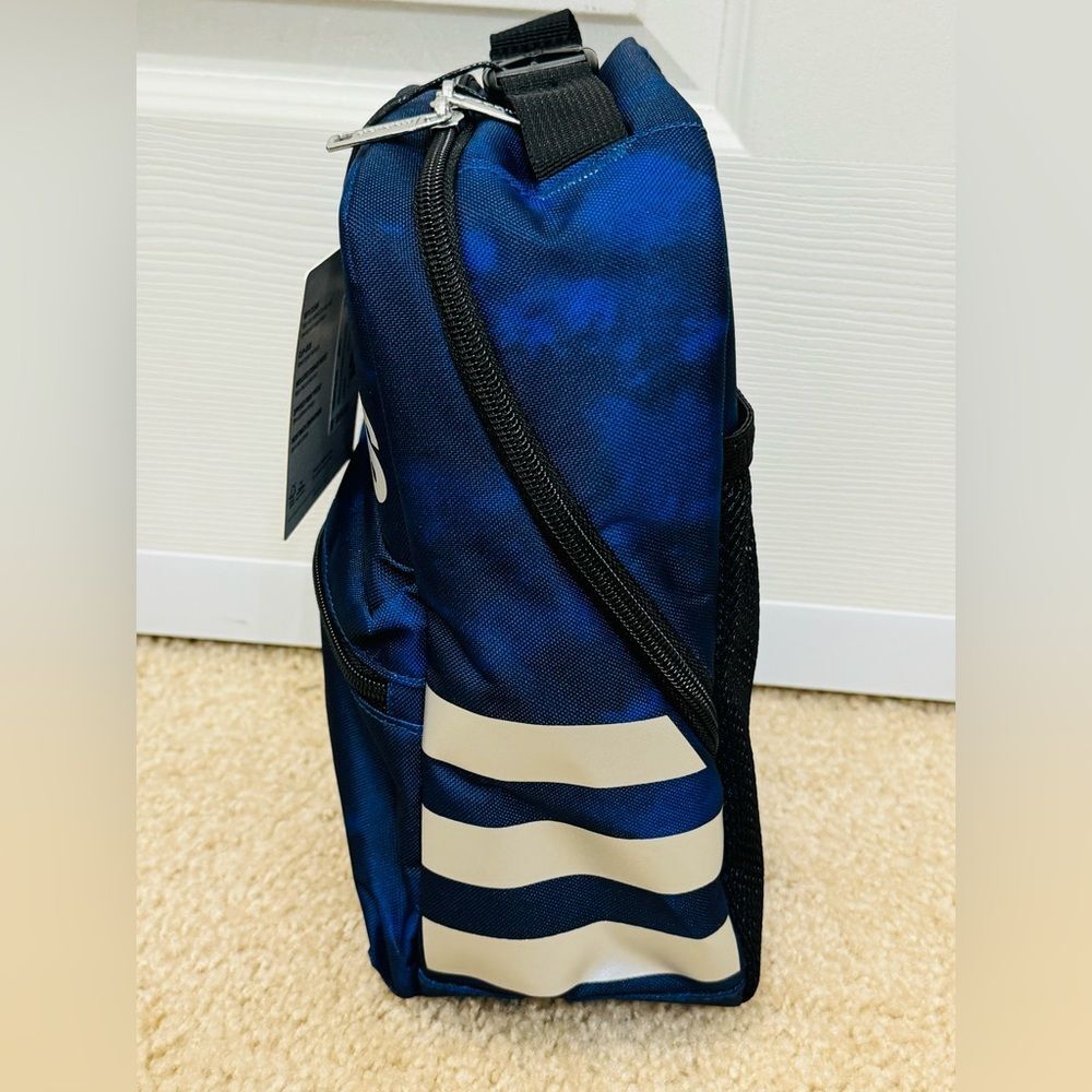 NWT Adidas Santiago 2 Insulated Lunch Bag Stone Wash Team Royal Blue/Black - Picture 4 of 8